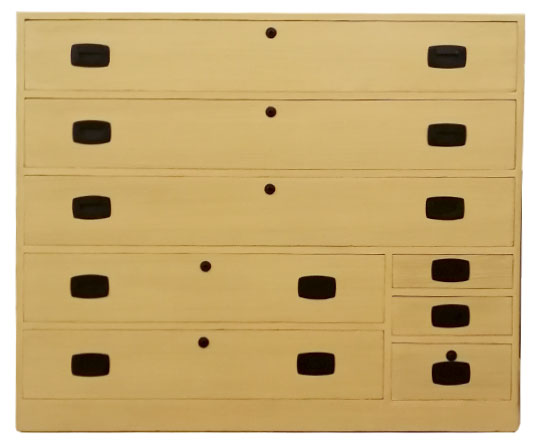 桐箪笥 洗い替え後